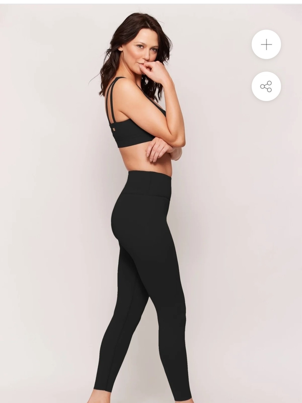 Women's Black High-Waist Performance Leggings